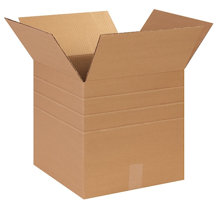 14 in x 14 in x 14 in Multi-Depth Box, Kraft, Corrugate, Single Wall, 32 ECT MPN:55VL62