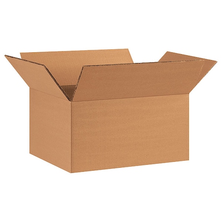 12 in x 9 in x 6 in Shipping Box, Kraft, Corrugate, Double Wall, 48 ECT MPN:55VM17