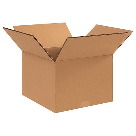12 in x 10 in x 10 in Shipping Box, Kraft, Corrugate, Double Wall, 48 ECT MPN:55VM21