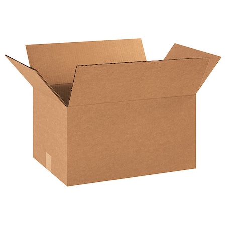 16 in x 12 in x 10 in Shipping Box, Kraft, Corrugate, Double Wall, 48 ECT MPN:55VM25