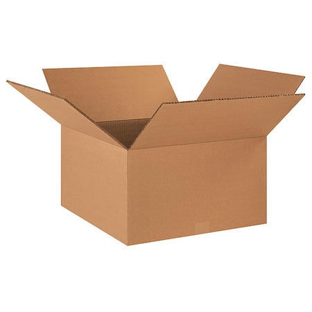 18 in x 18 in x 10 in Shipping Box, Kraft, Corrugate, Double Wall, 48 ECT MPN:55VM30
