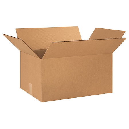 24 in x 16 in x 12 in Shipping Box, Kraft, Corrugate, Double Wall, 48 ECT MPN:55VM33