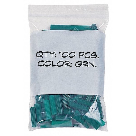 Reclosable Bag, Zip Seal, 3 in L, 2 in W, 4 mil Thick, Low Density Polyethylene (LDPE), Clear MPN:5CNW3