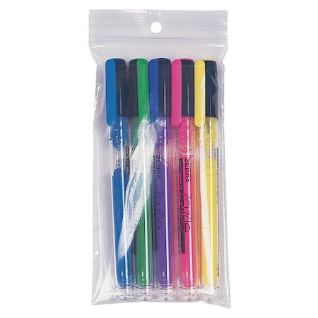 Reclosable Bag, Zip Seal, 6 in L, 4 in W, 4 mil Thick, Low Density Polyethylene (LDPE), Clear MPN:5CPA1