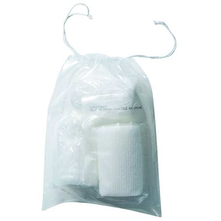Reclosable Bag, Drawstring, 6 in L, 4 in W, 2 mil Thick, Low Density Polyethylene (LDPE), Clear MPN:5CPE3