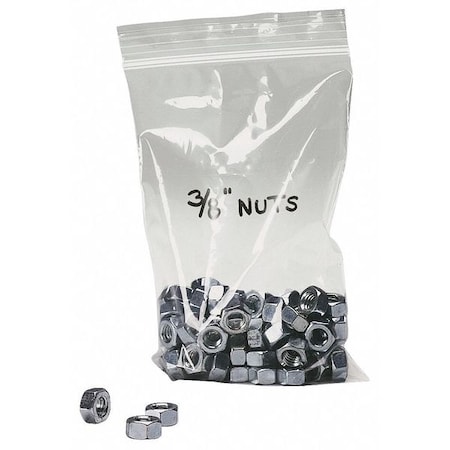 Reclosable Bag, Zip Seal, 4 in L, 3 in W, 2 mil Thick, Low Density Polyethylene (LDPE), Clear MPN:5ZW30