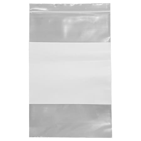 Reclosable Bag, Zip Seal, 9 in L, 6 in W, 4 mil Thick, Low Density Polyethylene (LDPE), Clear MPN:5ZW45