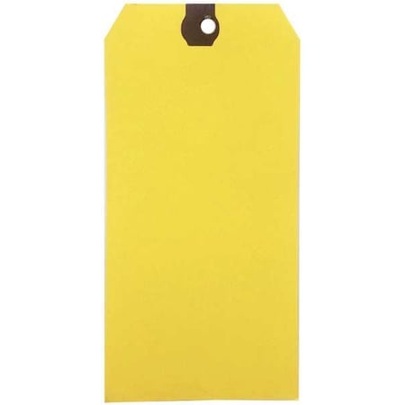 Shipping Tag, Colored, Yellow, PK1000 MPN:61KT62
