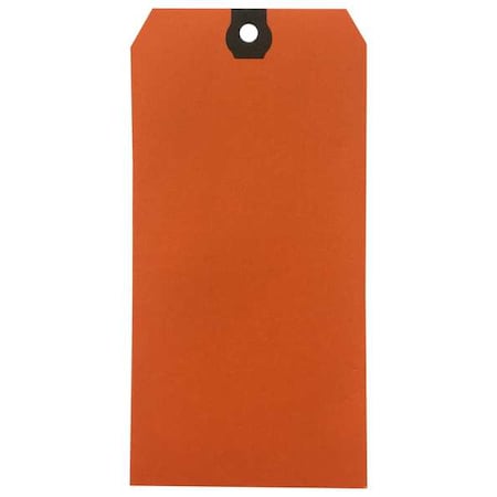 Shipping Tag, Colored, Orange, PK1000 MPN:61KU79