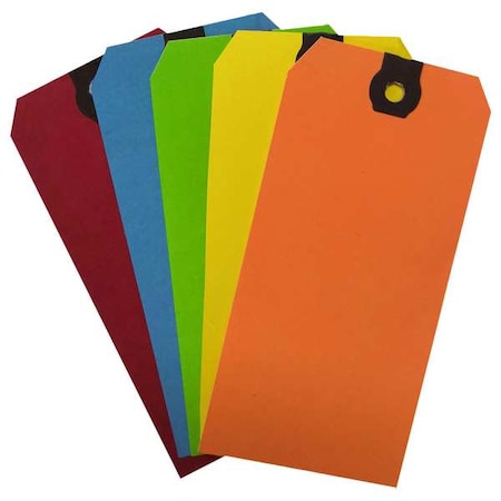 Shipping Tag, Colored, Assorted, PK1000 MPN:61KU84