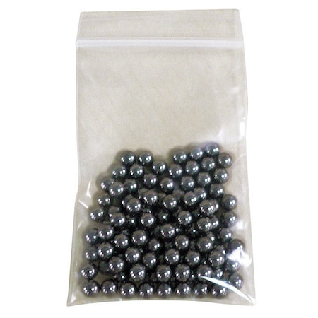 Reclosable Bag, Zip Seal, 12 in L, 9 in W, 2 mil Thick, Low Density Polyethylene (LDPE), Clear MPN:6GGN6
