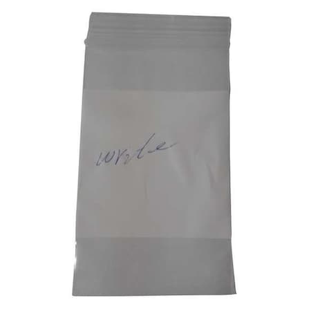 Reclosable Bag, Zip Seal, 5 in L, 3 in W, 4 mil Thick, Low Density Polyethylene (LDPE), Clear MPN:6GGP7