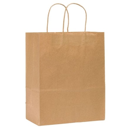 Missy Brown Shopping Bag Flat Bottom, Twist Handle, Pk250 MPN:87124