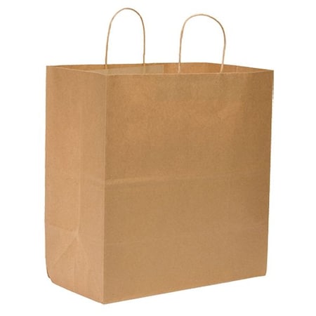 Super Royal Brown Shopping Bag Flat Bottom, Twist Handles, Pk200 MPN:87145