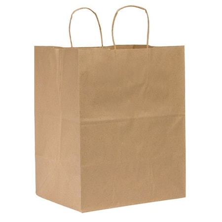 Regal Brown Shopping Bag Flat Bottom, Twist Handle, Pk200 MPN:87415