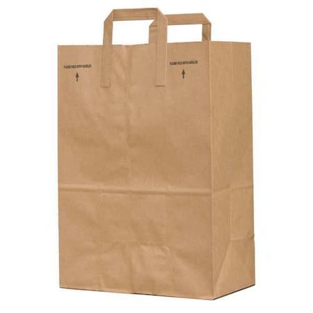 Folded Paper Handle Bag Flat Bottom 1/6 BBL, Pk300 MPN:88885