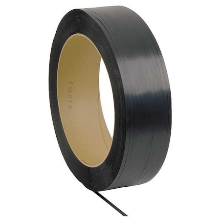 Polypropylene Strapping, 1/2 in x 0.03 in, 600 lb Break Strength, Black MPN:8DXA8