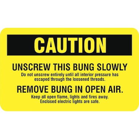 Caution Dot Label Black/Yellow, 3x3