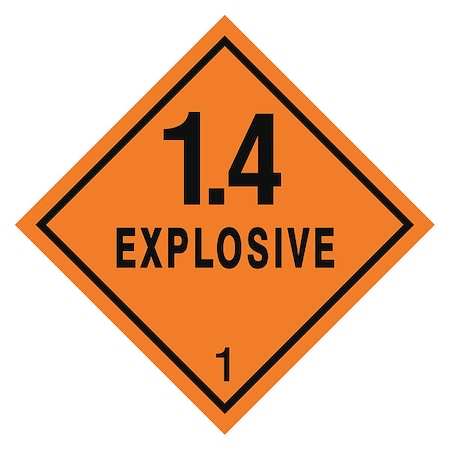 DOT Label, 4 In. H, 4 In. W, Vinyl, PK250 MPN:8EYF6