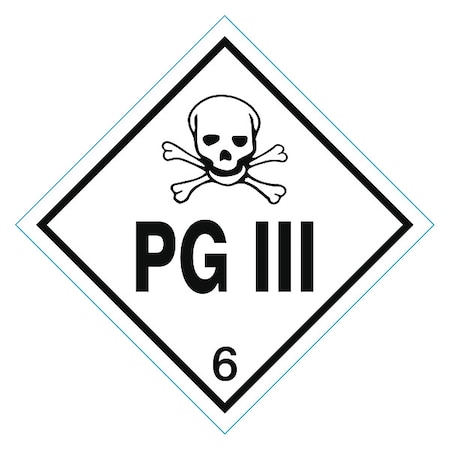 DOT Label PG III 4