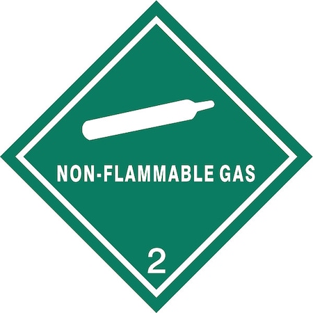 DOT Label, 4 In. H, White/Green, PK250 MPN:9UJ06