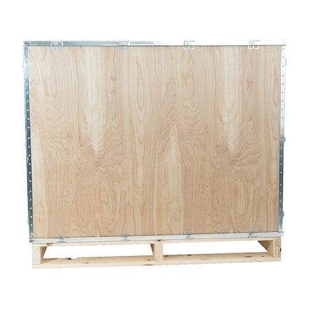 40 3/16 in x 27 7/8 in x 20 in Shipping Crate, Brown, Steel, Plywood MPN:BNS14