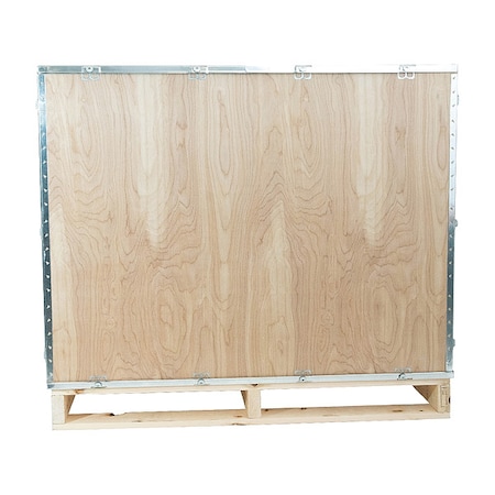 57 3/16 in x 47 3/16 in x 40 1/2 in Shipping Crate, Kraft, Steel, Plywood MPN:BNS22
