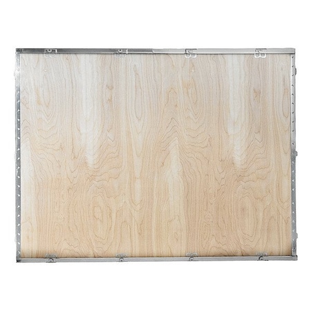 14 9/16 in x 19 3/16 in x 19 1/2 in Shipping Crate, Brown, Steel, Plywood MPN:BNS5