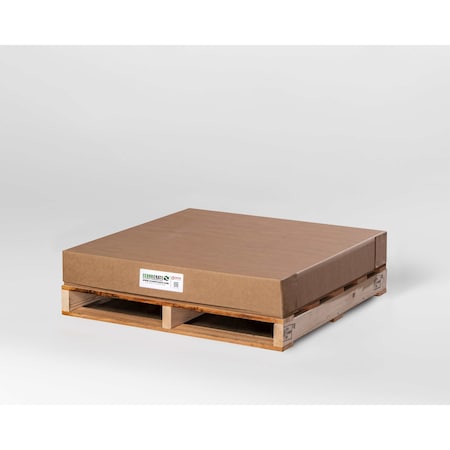 36 1/2 in x 18 1/2 in x 44 1/2 in Shipping Crate, Brown, Cross-Laminated Paper Board MPN:EC1001