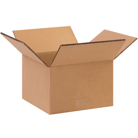 10 in x 10 in x 6 in Shipping Box, Kraft, Corrugate, Double Wall, 48 ECT MPN:HD10106DW