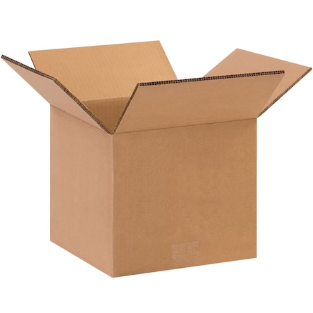 10 in x 10 in x 8 in Shipping Box, Kraft, Corrugate, Double Wall, 48 ECT MPN:HD10108DW