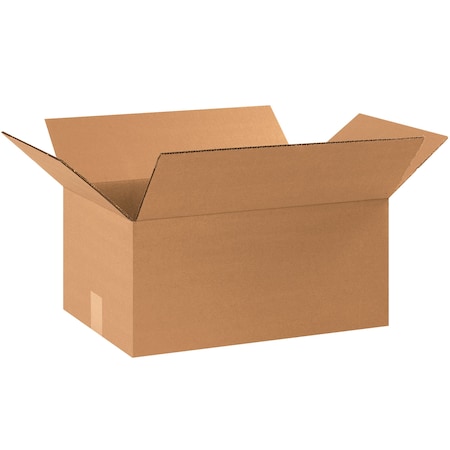 12 in x 10 in x 4 in Shipping Box, Kraft, Corrugate, Single Wall, 44 ECT MPN:HD12104