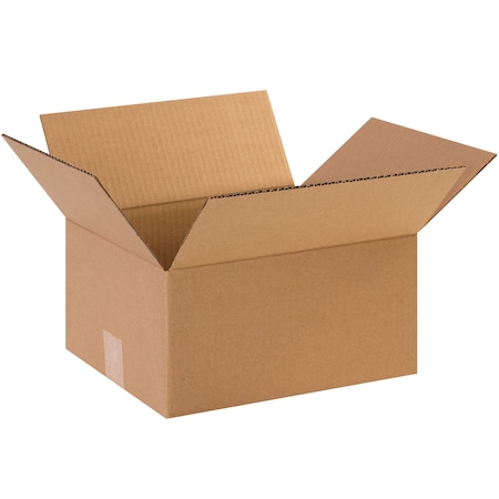 12 in x 10 in x 6 in Shipping Box, Kraft, Corrugate, Single Wall, 44 ECT MPN:HD12106