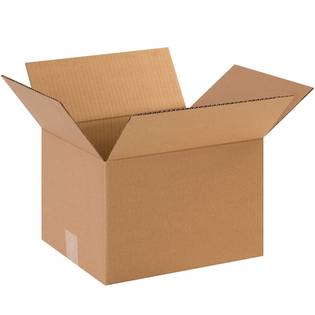 12 in x 10 in x 8 in Shipping Box, Kraft, Corrugate, Single Wall, 44 ECT MPN:HD12108