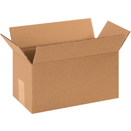 12 in x 6 in x 6 in Shipping Box, Kraft, Corrugate, Single Wall, 44 ECT MPN:HD1266
