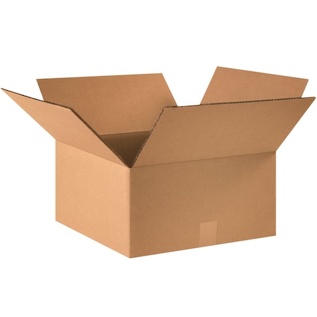 16 in x 16 in x 6 in Shipping Box, Kraft, Corrugate, Double Wall, 48 ECT MPN:HD16166DW