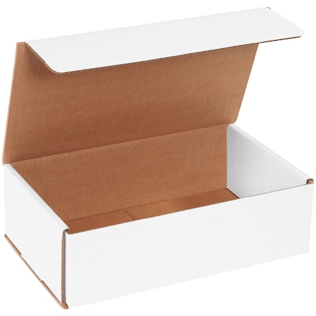 10 in x 6 in x 3 in Inside H, Literature Mailer, White, Corrugate, Single Wall MPN:M1063