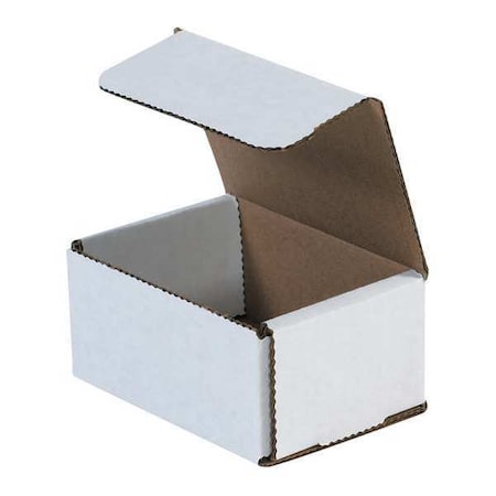 4 in x 3 in x 2 in Inside H, Literature Mailer, White, Corrugate, Single Wall MPN:M432