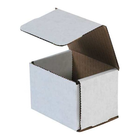 4 in x 3 in x 3 in Inside H, Literature Mailer, White, Corrugate, Single Wall MPN:M433