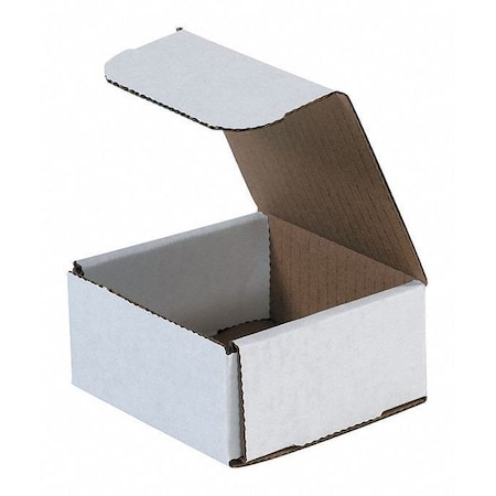 4 in x 4 in x 2 in Inside H, Literature Mailer, White, Corrugate, Single Wall MPN:M442