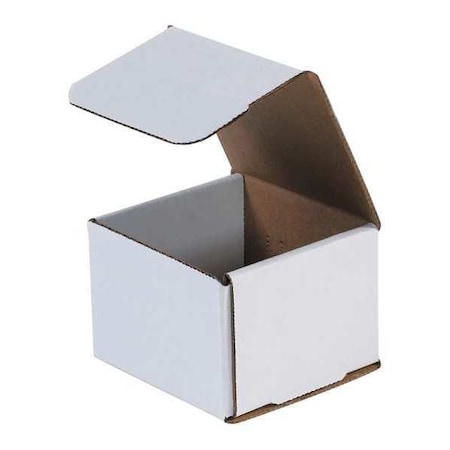 4 in x 4 in x 3 in Inside H, Literature Mailer, White, Corrugate, Single Wall MPN:M443