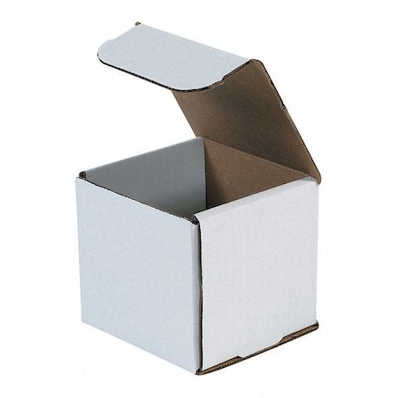 4 in x 4 in x 4 in Inside H, Literature Mailer, White, Corrugate, Single Wall MPN:M444