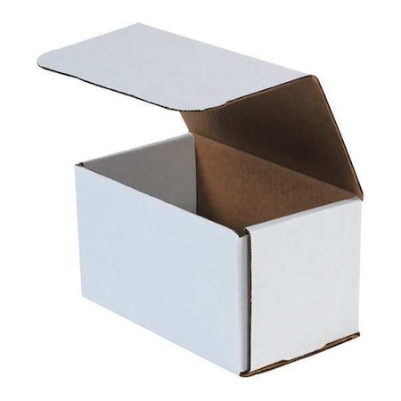7 in x 4 in x 4 in Inside H, Literature Mailer, White, Corrugate, Single Wall MPN:M744