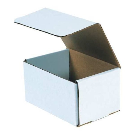 7 in x 5 in x 4 in Inside H, Literature Mailer, White, Corrugate, Single Wall MPN:M754