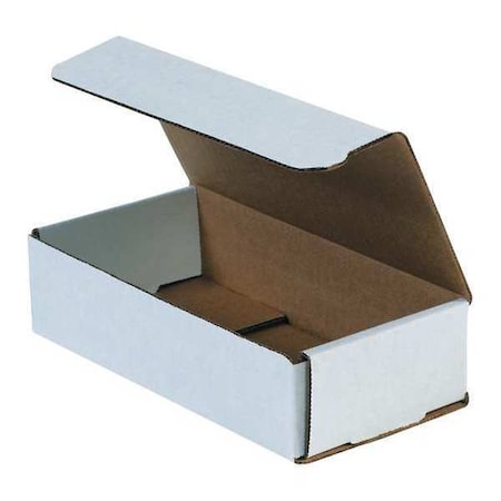 8 in x 4 in x 2 in Inside H, Literature Mailer, White, Corrugate, Single Wall MPN:M842