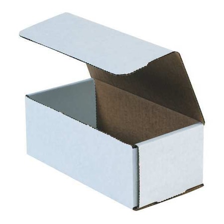 8 in x 4 in x 3 in Inside H, Literature Mailer, White, Corrugate, Single Wall MPN:M843