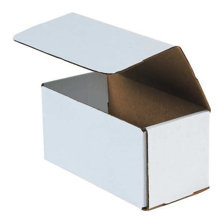 8 in x 4 in x 4 in Inside H, Literature Mailer, White, Corrugate, Single Wall MPN:M844