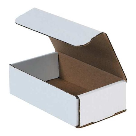 8 in x 6 in x 3 in Inside H, Literature Mailer, White, Corrugate, Single Wall MPN:M863