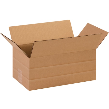 14 in x 8 in x 6 in Multi-Depth Box, Kraft, Corrugate, Single Wall, 32 ECT MPN:852D75