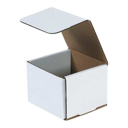 4 3/8 in x 4 3/8 in x 3 1/2 in Inside H, Literature Mailer, White, Corrugate, Single Wall MPN:MLR2